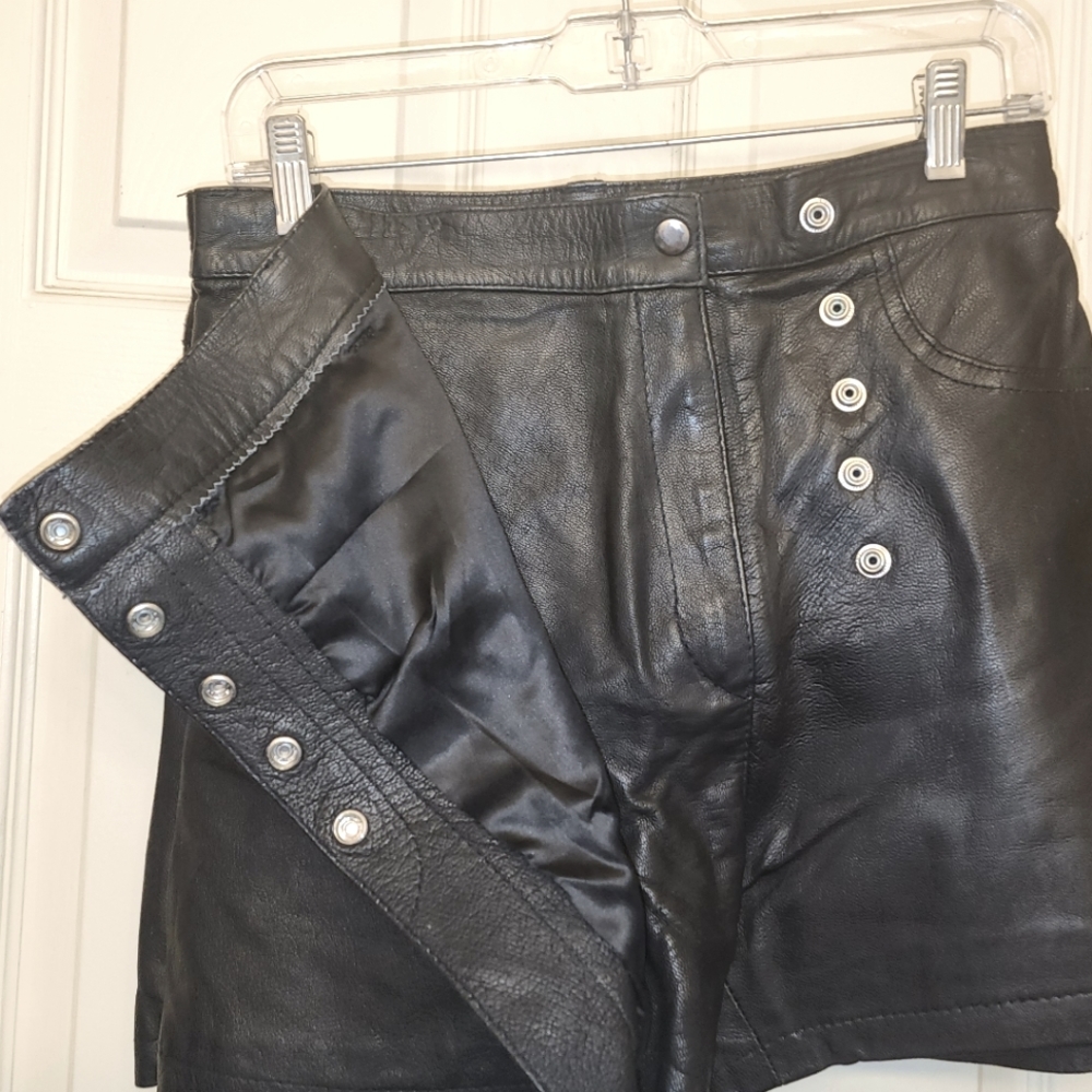 Leather shorts-size 11-12